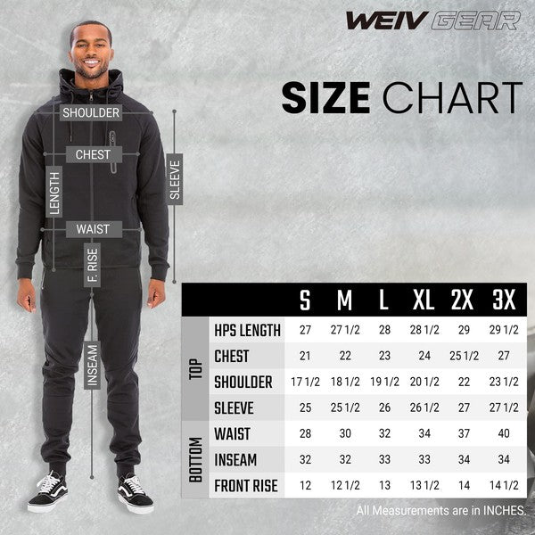 Mens Full Zip Sweat Pant Sweat Set